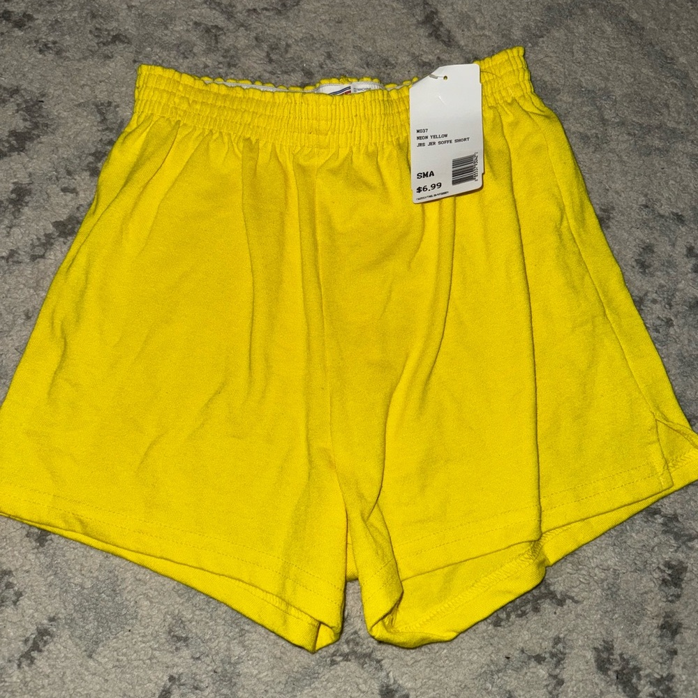 Bright Yellow Shorts